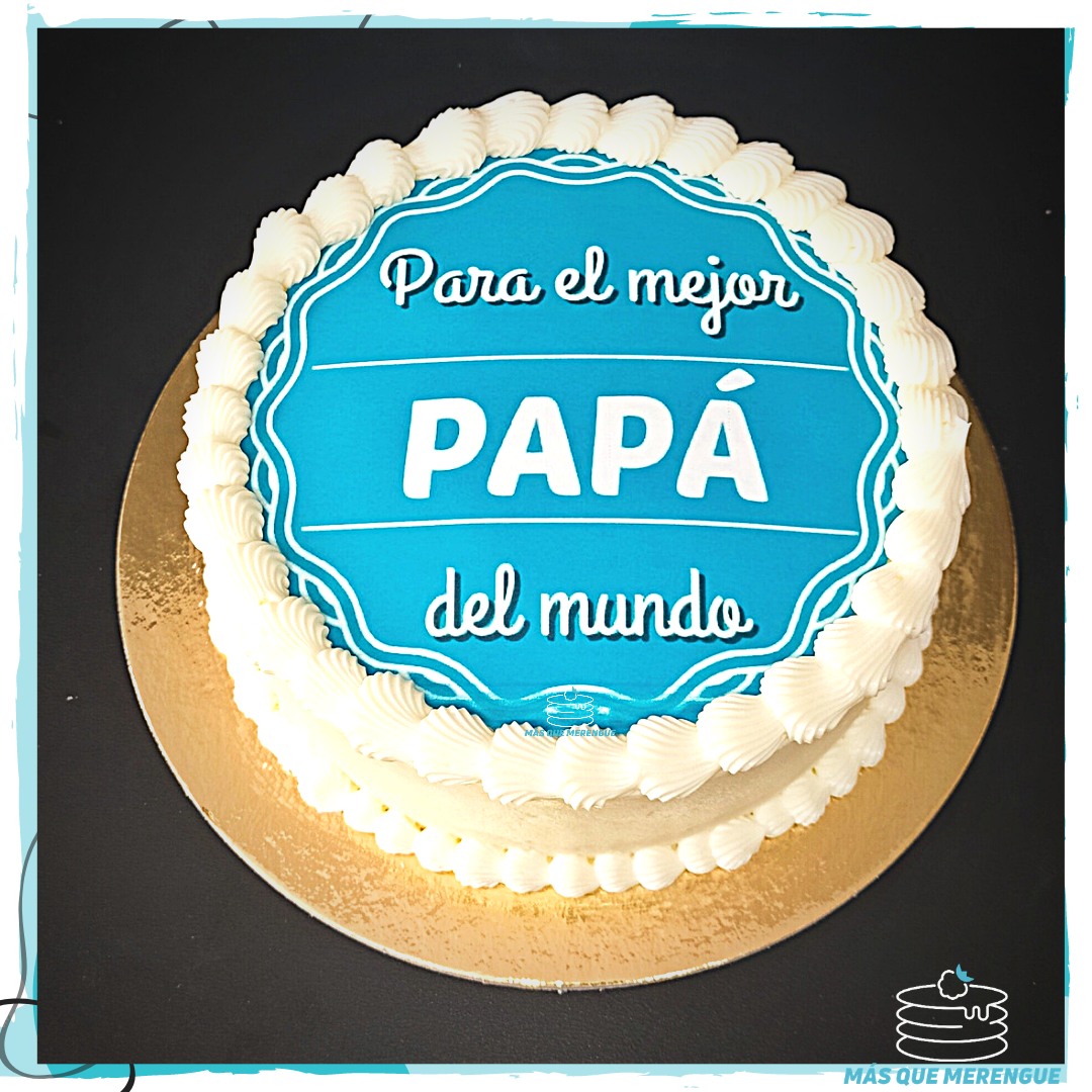 Tarta con Foto Comestible - Más Que Merengue